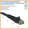 Tripp Lite Patch Cable, Category 6, 24 Wire Gauge, 100'L, Black TRPN201100BK